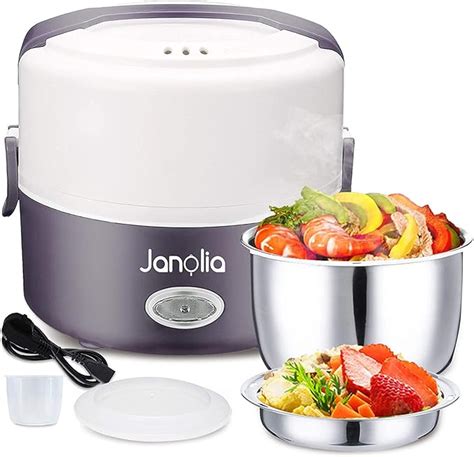 janolia electric cooking lunch box|Janolia Electric Food Heater, 1.3L/ 44oz Portable Lunch Box with .